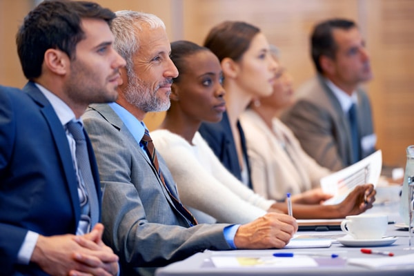 Lawyers at a World Link for Law conference